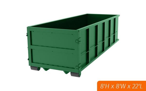 we can usually deliver a forty yard dumpster within 24 hours of your order